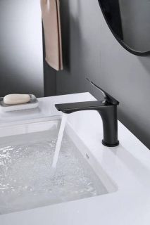 Смеситель для раковины Shevanik S9101H чёрный